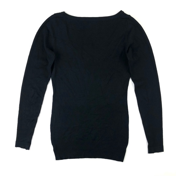 Bebe 2B Stud Front Scoop Neck Tunic Sweater - Picture 3 of 9